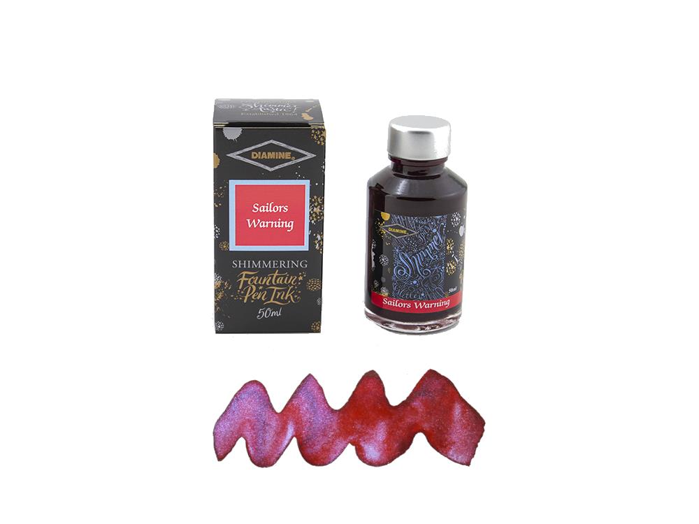 Diamine Ink Bottle, 50ml, Sailor's Warning, Shimmer