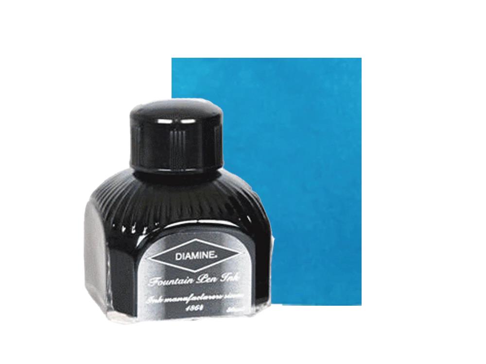 Diamine Ink Bottle Aqua Lagoon, 80ml, Aqua Lagoon, Italian crystal