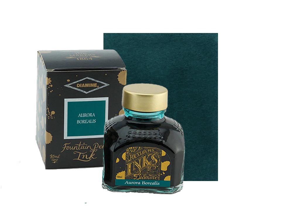 Diamine Aurora Borealis Ink Bottle, 80ml., Crystal