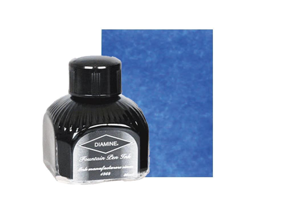 Diamine Ink Bottle, 80ml., China Blue, Italyan crystal bottle