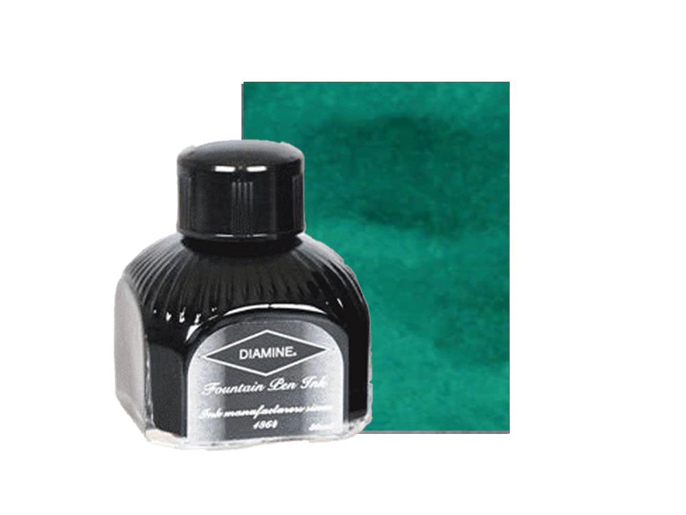 Diamine Ink Bottle Cool Green, 80ml, Italyan crystal bottle