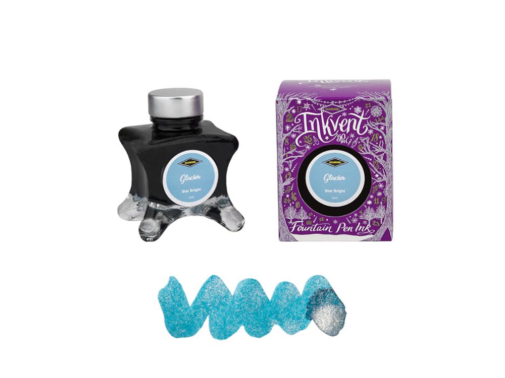 Diamine Glacier Ink Vent Purple Ink Bottle, 50ml, Start Bright, Blue