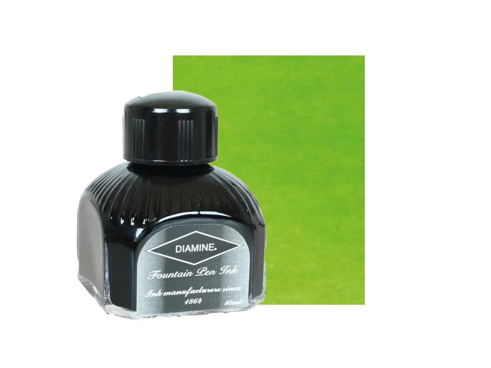 Diamine Ink Bottle, 80ml., Jade Green, Italyan crystal bottle