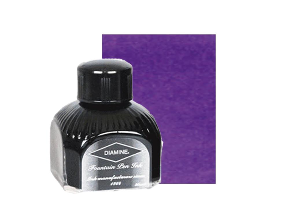 Diamine Ink Bottle Lavender, 80ml.,, Italyan crystal bottle
