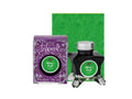 Diamine Merry&Bright Ink Vent Purple Ink Bottle, 50ml, Shimmer, Green
