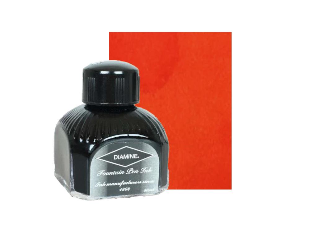 Diamine Ink Bottle Pumpkin, 80ml.,  Italyan crystal bottle