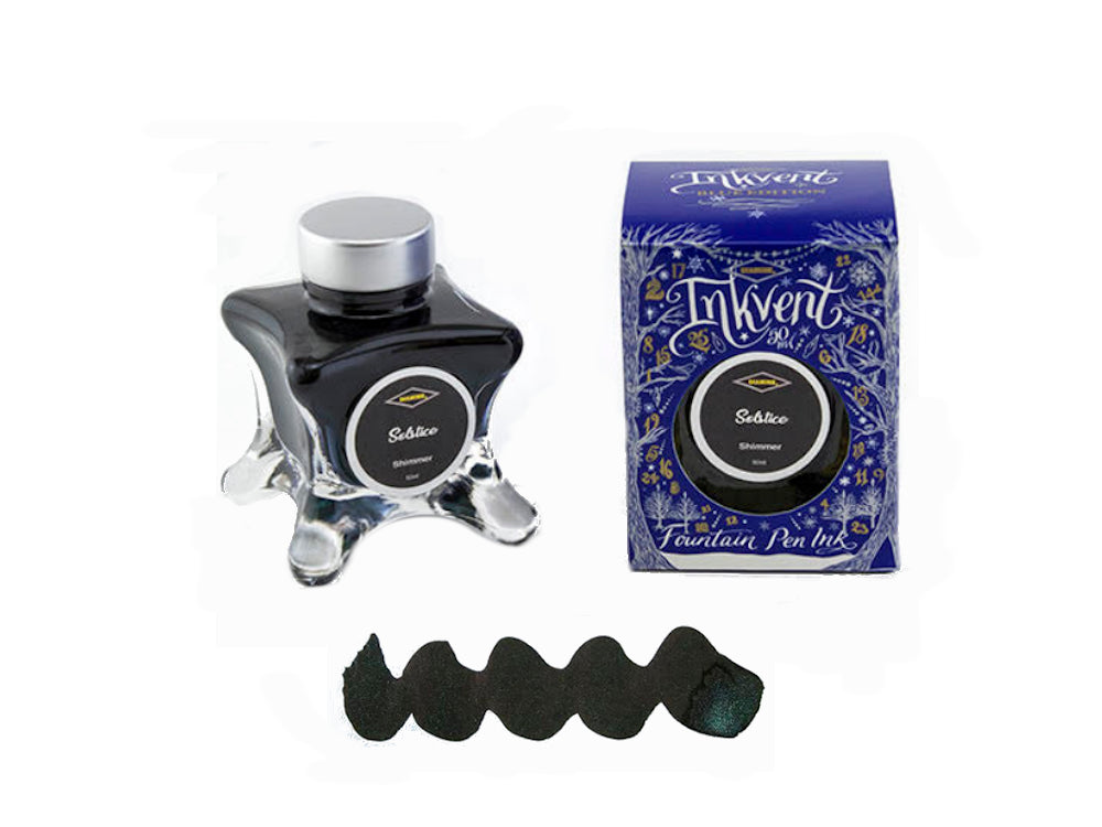 Diamine Ink Bottle Solstice, Ink Vent Blue, 50ml, Green