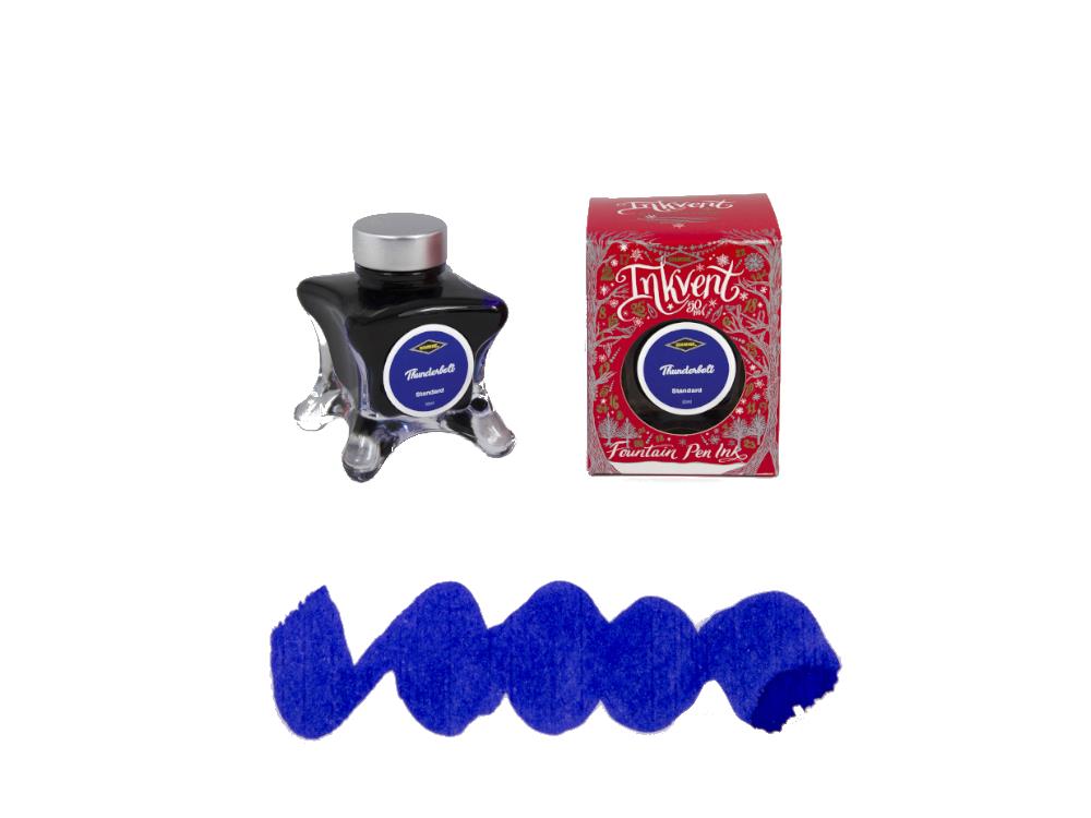 Diamine Thunderbolt Ink Vent Red Ink Bottle, 50ml, Blue, Glass