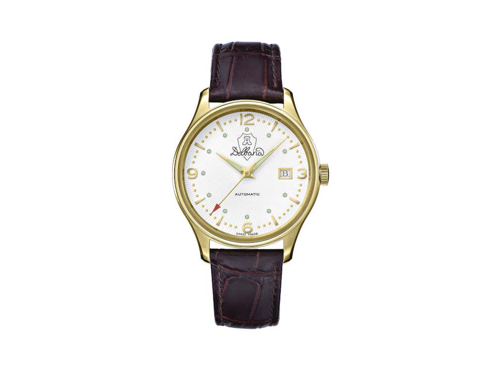 Delbana Classic Della Balda Automatic Watch, PVD Gold, 40 mm. 42601.722.6.014