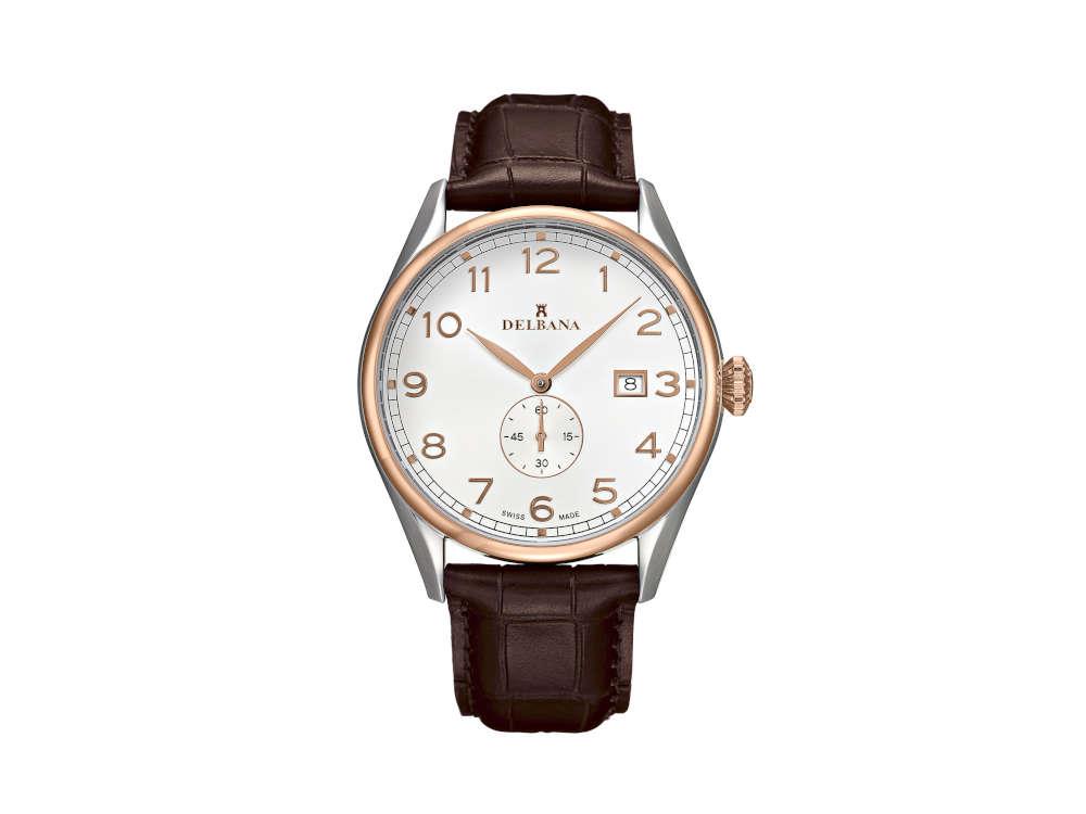 Delbana Classic Fiorentino Quartz Watch, 42 mm, Leather strap, 53601.682.6.062