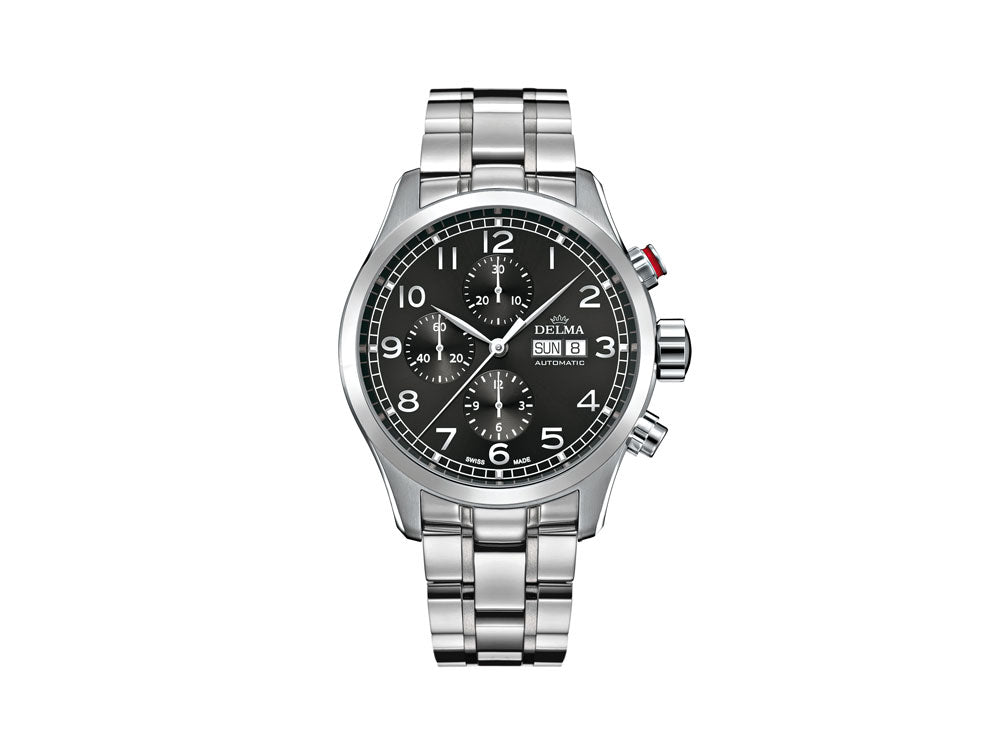 Delma Aero Pioneer Chronograph Automatic Watch, Black, 45 mm, 41701.580.6.032
