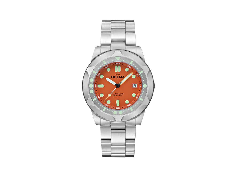 Delma Diver Quattro Automatic Watch, Orange, Limited Edition, 41701.744.6.151