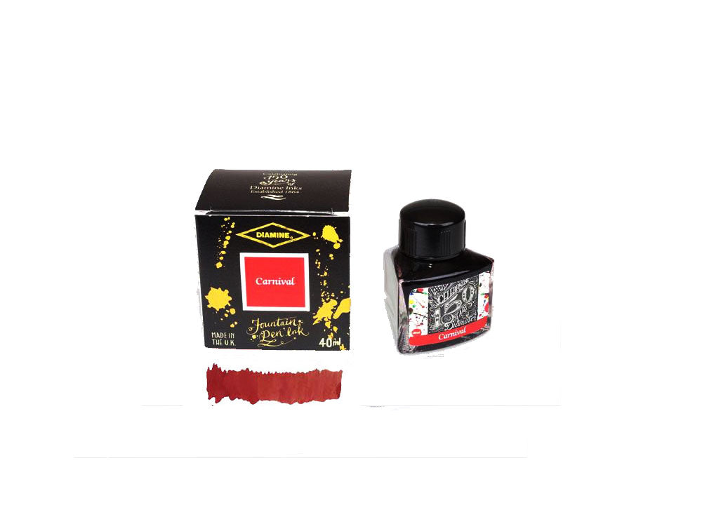 Diamine 1864 Carnival, 150th Anniversary Ink Bottle, 40ml, Crystal