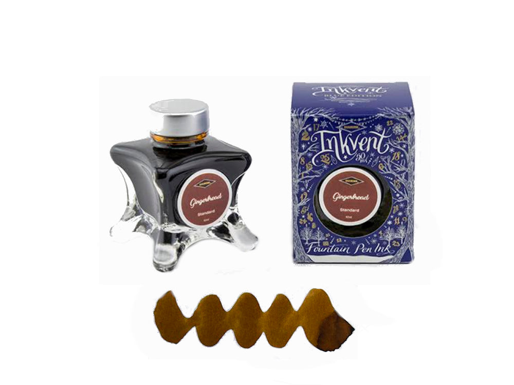 Diamine Ink Bottle Gingerbread, Ink Vent Blue, 50ml, Golden Brown