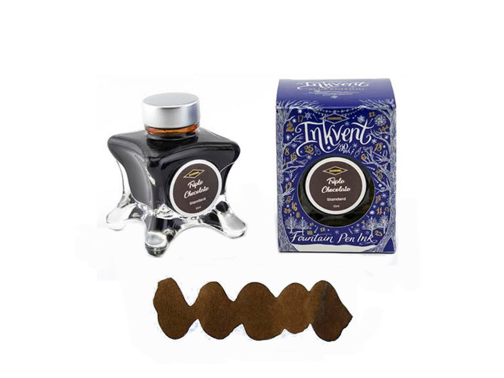 Diamine Ink Bottle Triple Chocolate, Ink Vent Blue, 50ml, Brown