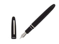 Esterbrook Estie Ebony Fountain Pen, Black Resin, Chrome Trim, E106 - Nib F