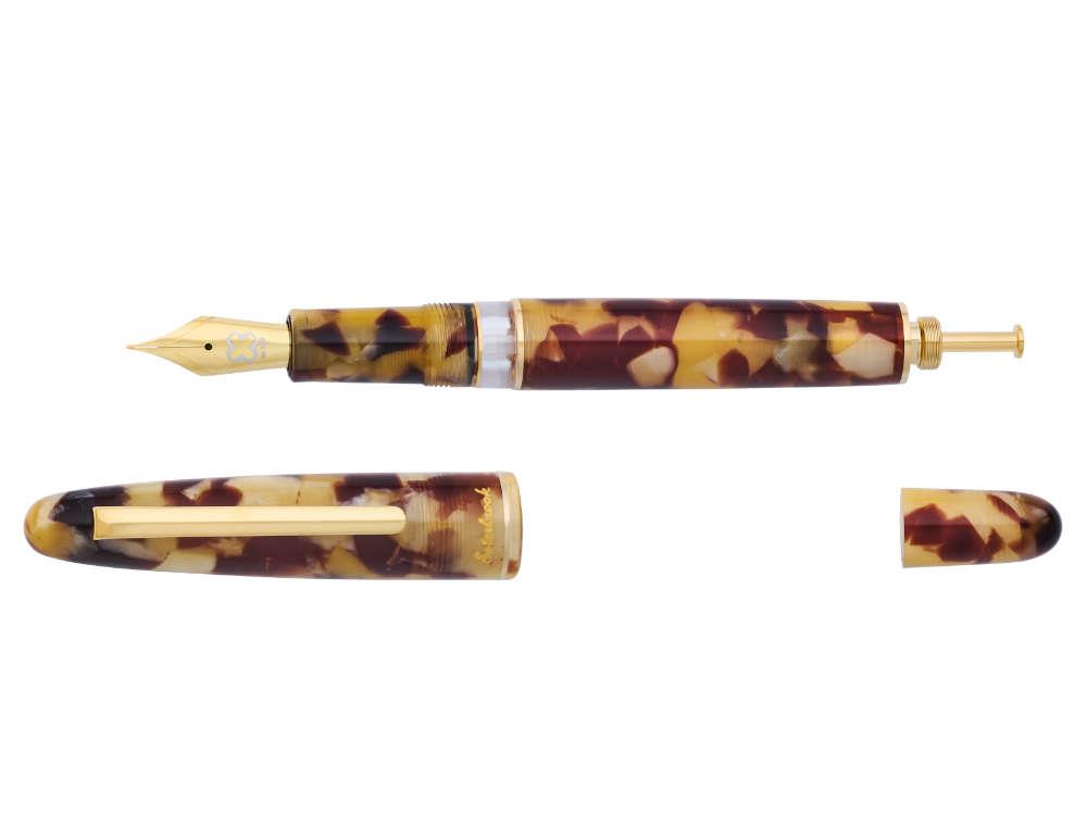 Esterbrook Estie Tortoise Fountain Pen, Piston, Gold plated, E1136