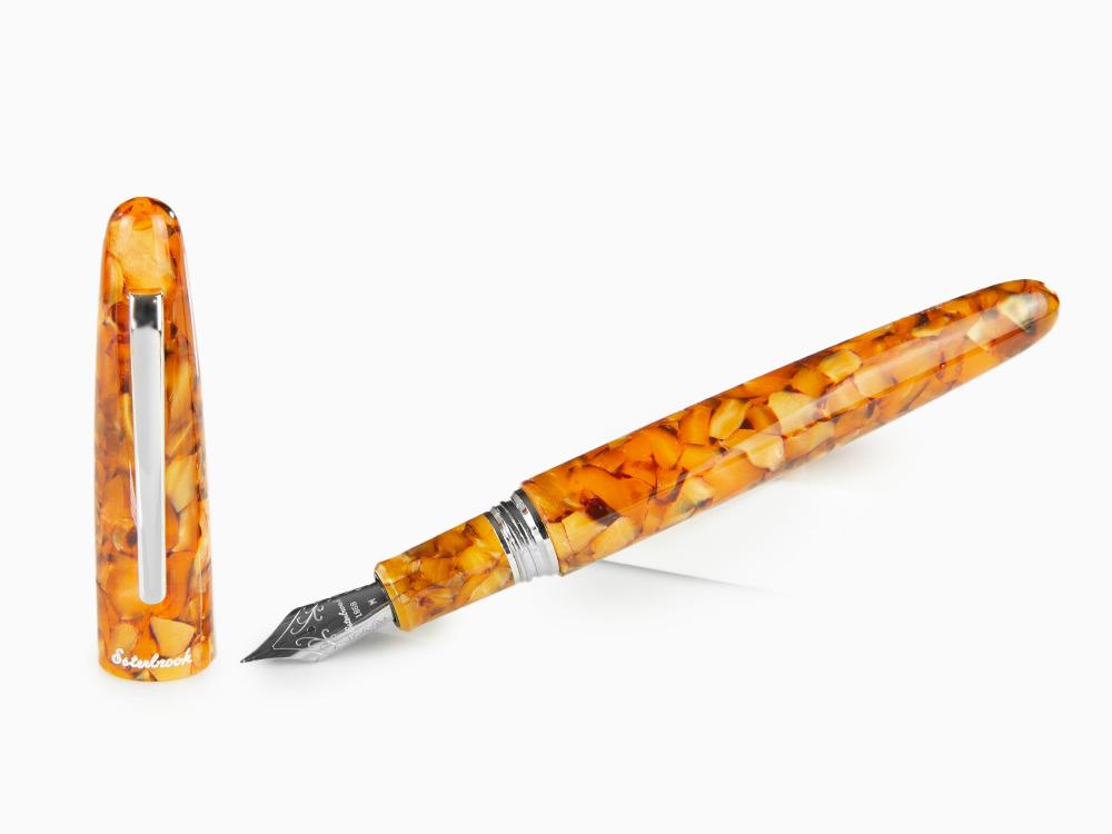 Esterbrook Estie Oversize Honeycomb Fountain Pen, Chrome Trim, E836