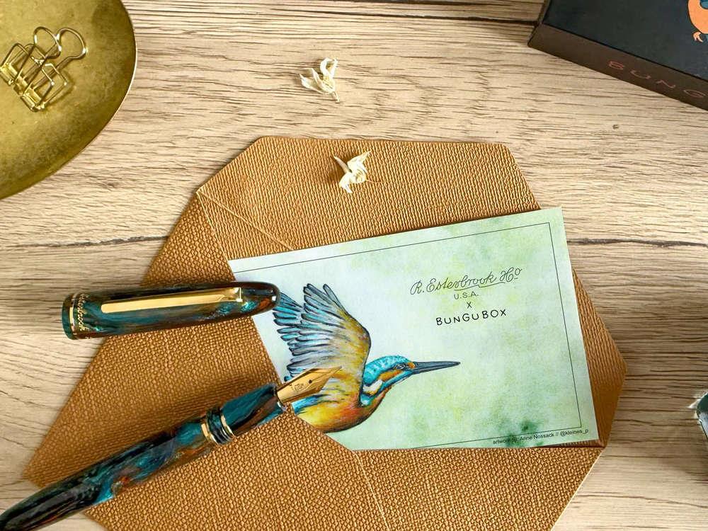 Esterbrook x BUNGUBOX Kingfisher Edition Blotter Paper, EINK-BUNGUBIRD