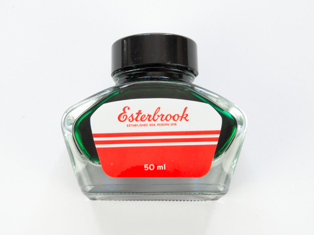 Esterbrook Ink Bottle Evergreen, Green, 50ml, Crystal, EINK-EVERGREEN