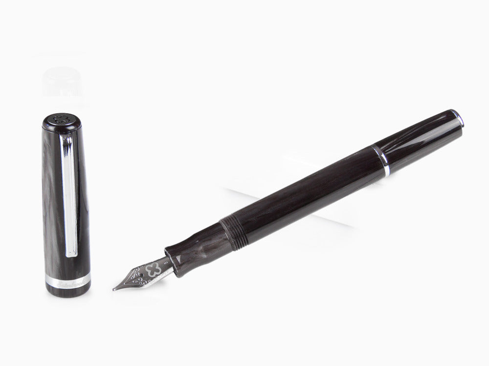 Esterbrook JR Tuxedo Fountain Pen, Marbled resin, Black, EJR-BLACK