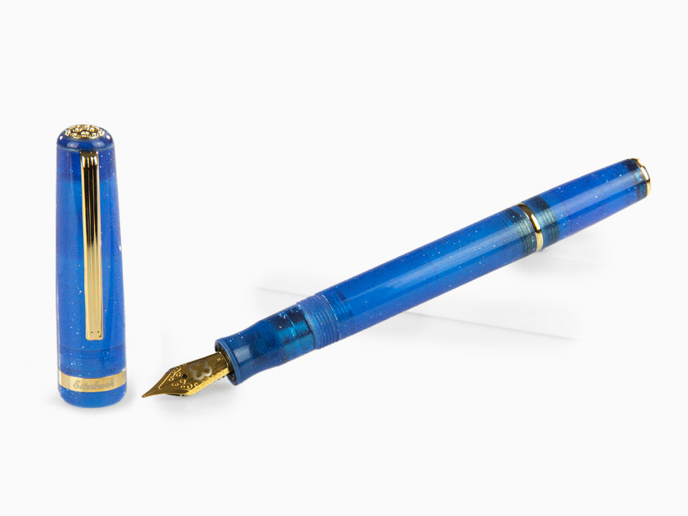 Esterbrook JR Fantasy Fountain Pen, Marbled resin, Blue, EJRF