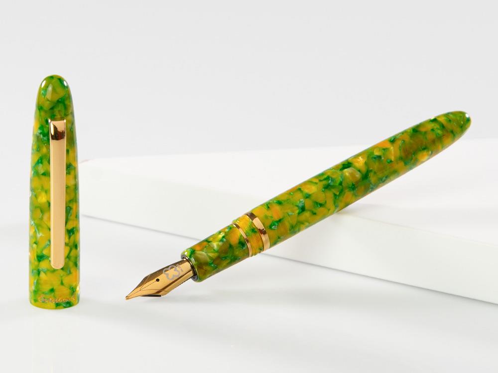 Esterbrook Estie Rainforest Fountain Pen, Gold plated, ERF3206