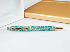 Esterbrook Estie Sea Glass Ballpoint pen, Resin, Gold plated, ESG819