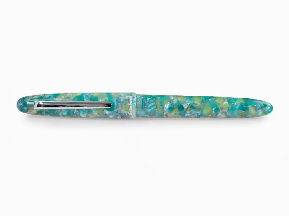 Esterbrook Estie Sea Glass Rollerball pen, Resin, Green, Chrome Trim, ESG827