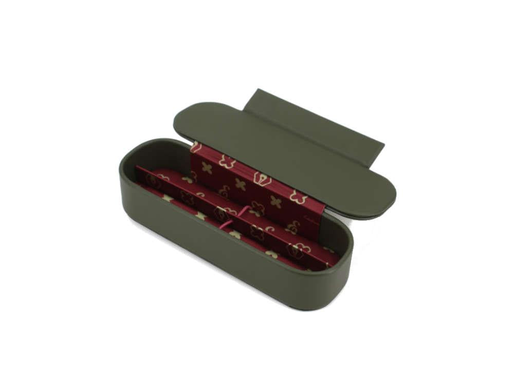 Esterbrook Double Pen Nook, Moss Green, 2 Writing Instruments, EZM102