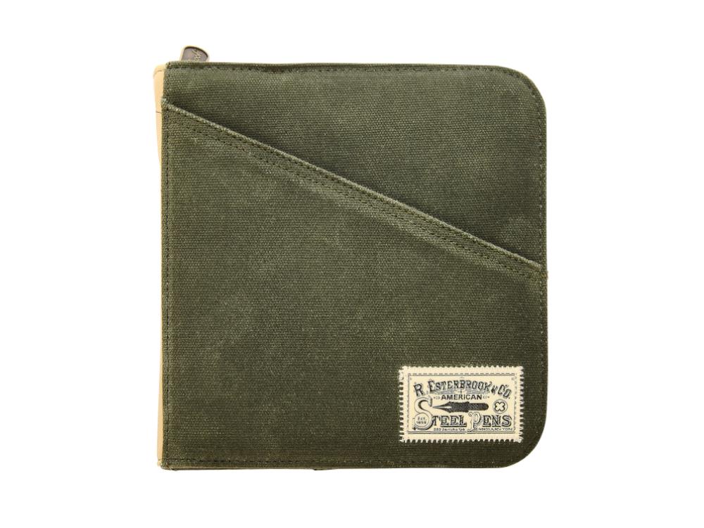 Esterbrook 20 PC Zipper Pen Case - Army Green, EZPC20-AG