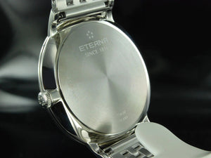 Eterna Eternity Gent Quartz watch, ETA 955.112, 42mm., Silver, Steel bracelet