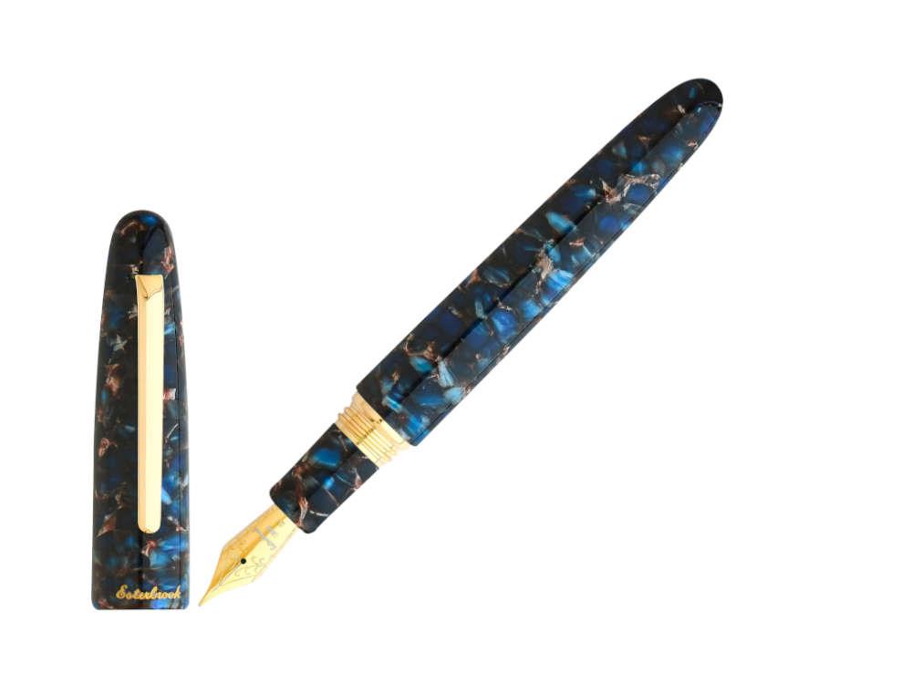 Esterbrook Estie Oversize Nouveau Bleu Fountain Pen, Gold plated, ENB166