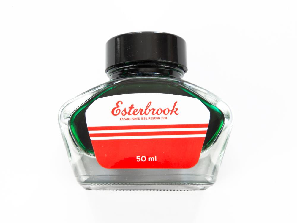 Esterbrook Ink Bottle Evergreen, Green, 50ml, Crystal, EINK-EVERGREEN