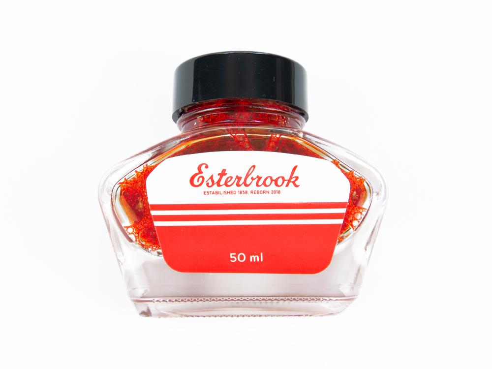 Esterbrook Ink Bottle Tangerine, Orange, 50ml, Crystal, EINK-SHIMM-TANGERINE