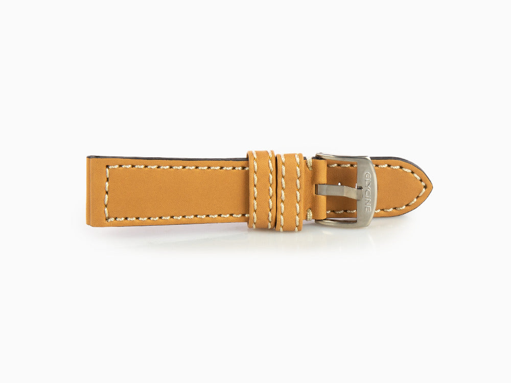 Glycine, Leather strap, 24mm, Brown, LB7BHH-24
