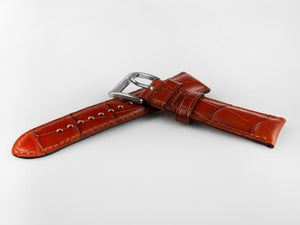 Glycine, Leather strap, 24mm, Brown, LBK7BH-24