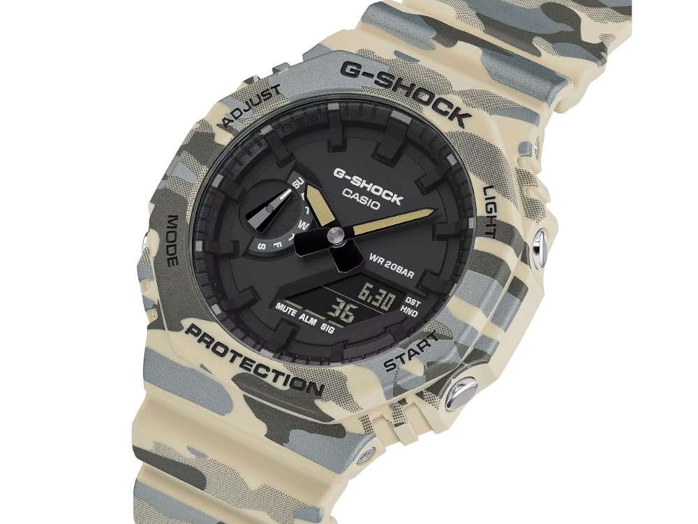 G-SHOCK Casio Trend Quartz Watch, Black, 48.5 × 45.4mm, GA-2100CM-5AER