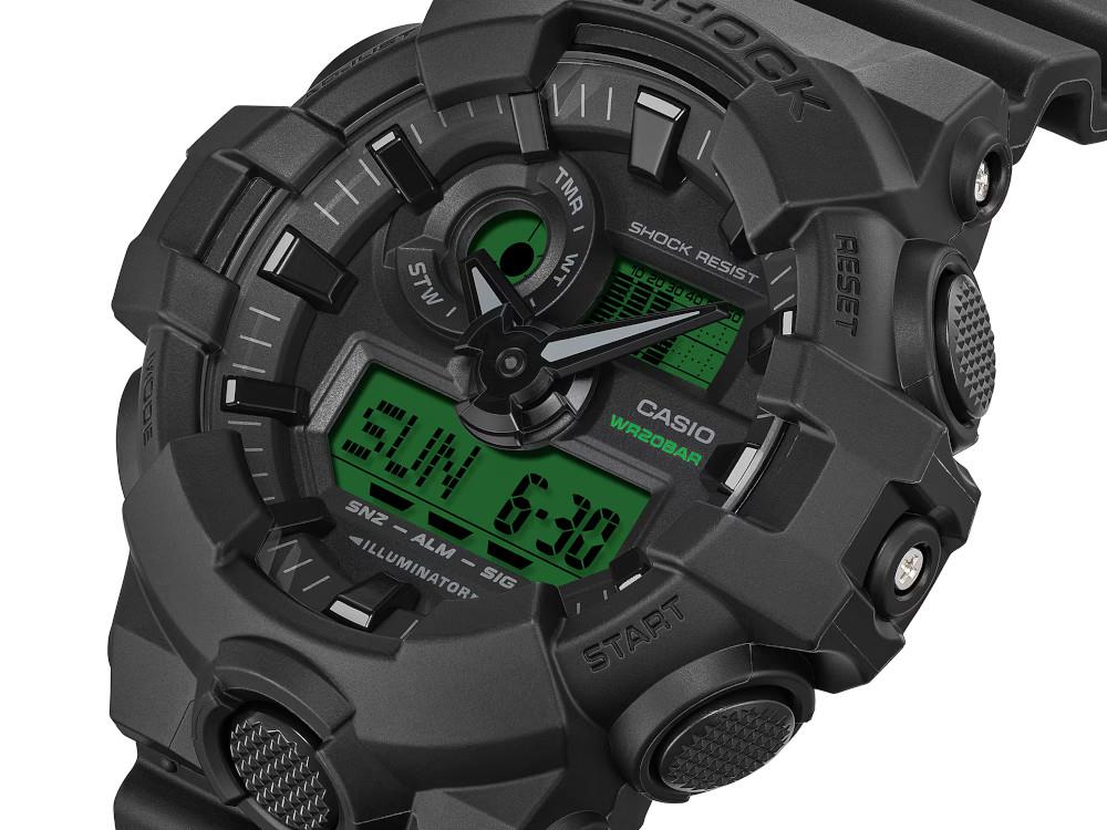 G-SHOCK Casio Classic Quartz Watch, Resin, Black,  GA-700BEG-1AER