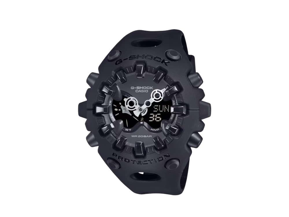G-SHOCK Casio Trend Quartz Watch, Resin, Black, 49.1 × 58.2mm, GA-V01-1AER