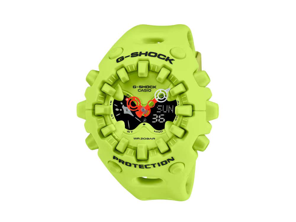 G-SHOCK Casio Trend Quartz Watch, Resin, Green, 49.1 × 58.2mm, GA-V01-9AER
