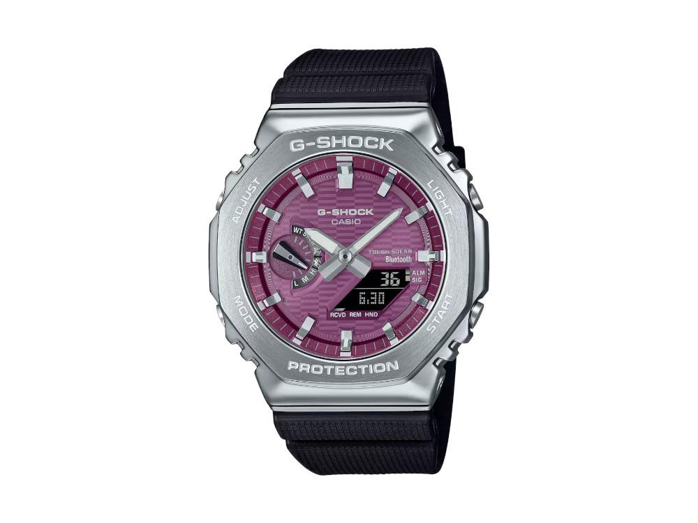 G-SHOCK Casio G-Steel Quartz Watch, Burgundy, 49.3mm × 44.4mm, GBM-2100A-4BER