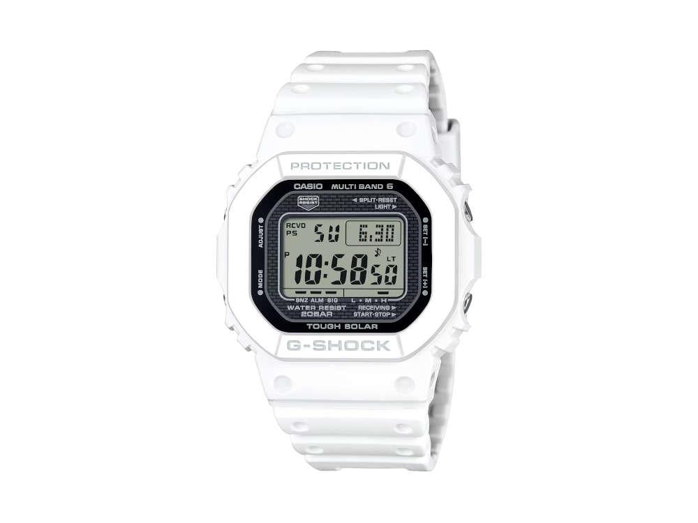G-SHOCK Casio G-Steel Quartz Watch, White, 48.9 × 42.8mm, GW-5000HS-7
