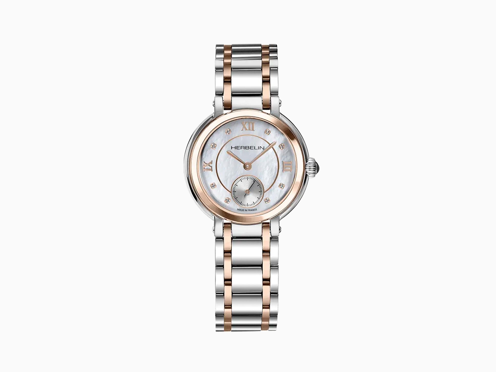Herbelin Galet Quartz Watch, White, 31.5 mm, 5 atm, 10630BTR59
