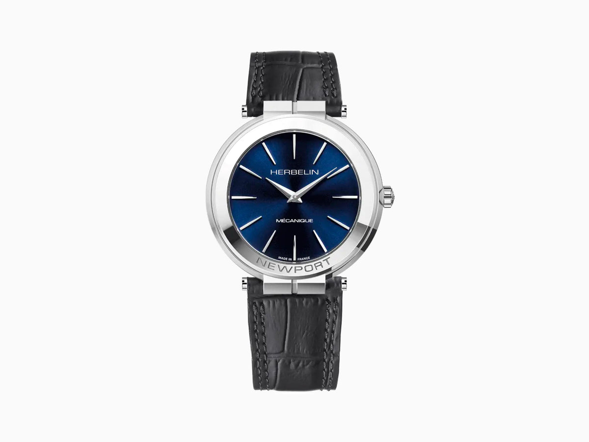Herbelin Newport Slim Automatic Watch, Blue, 42 mm, 1222AP15