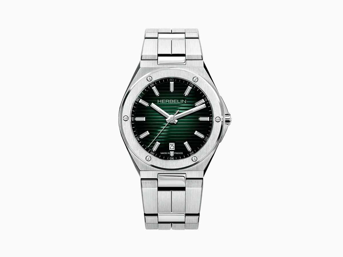 Herbelin Cap Camarat Quartz Watch, Green, 40.5 mm, 12245B16