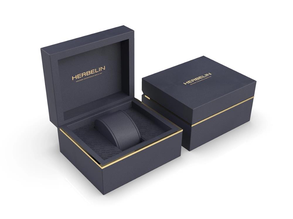 Herbelin Cap Camarat Square Automatic Watch, Blue, 39 mm, 1646B15