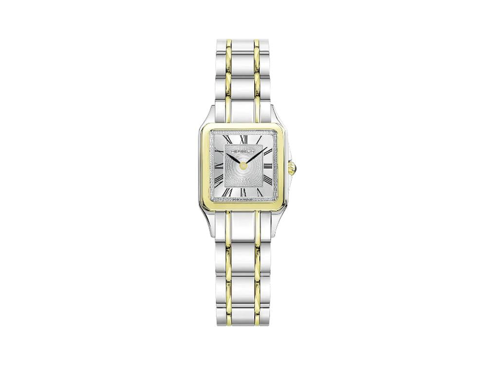 Herbelin Luna Quartz Watch, Stainless Steel 316L, White, 24 mm, 17457BT01