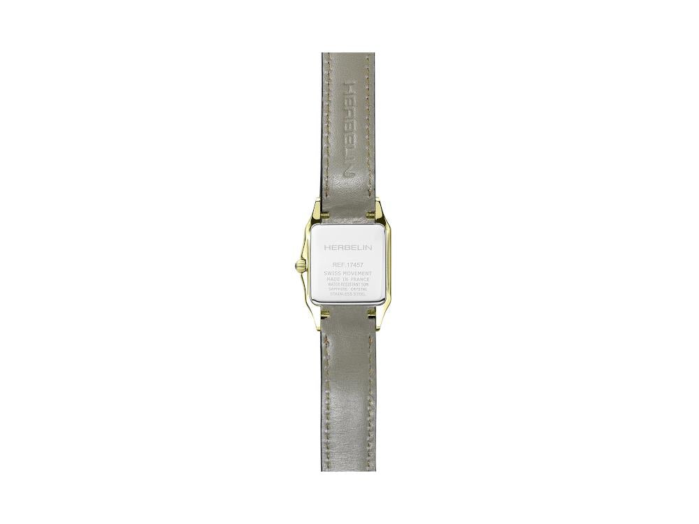 Herbelin Luna Quartz Watch, Stainless Steel 316L, White, 24 mm, 17457P01GD