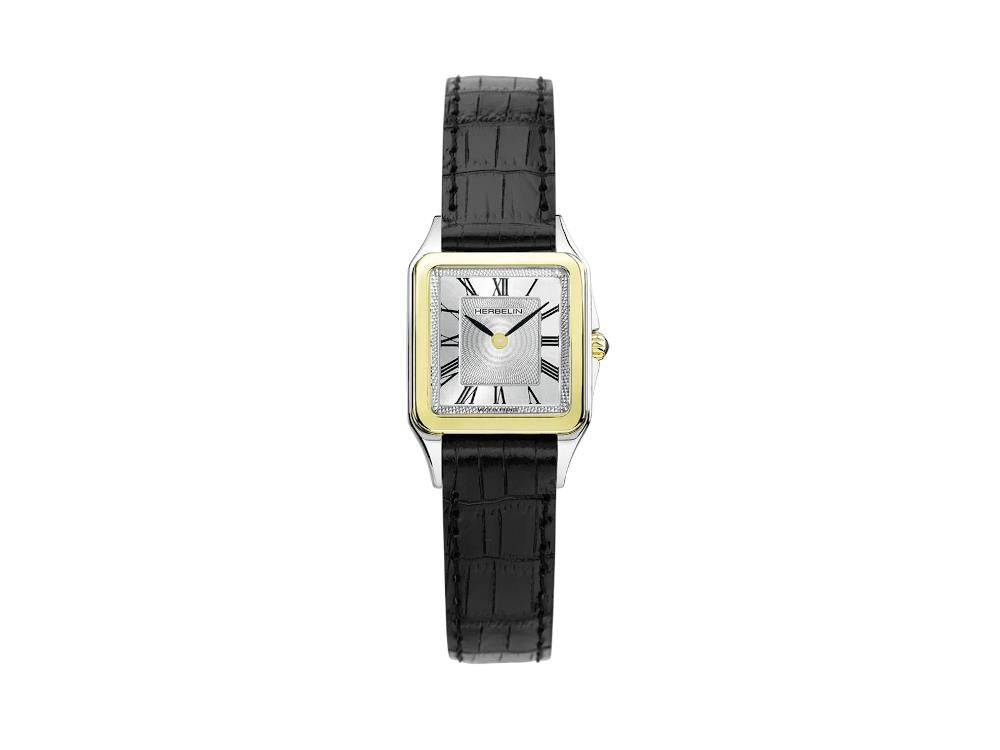 Herbelin Luna Quartz Watch, Stainless Steel 316L, White, 24 mm, 17457T01
